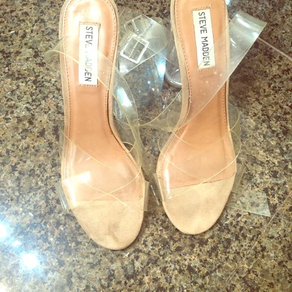 Steve Madden Clear Heels